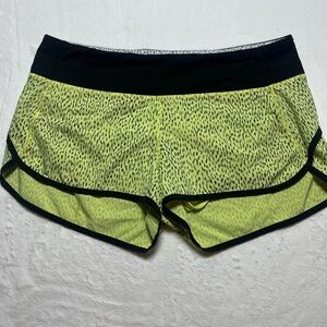 Lululemon Speed Up Shorts Dottie Dash Clarity Yellow